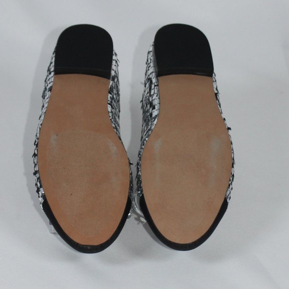 Steve Madden Ellison Silver Sequin Ballet Flat Size 9 - Picture 7 of 8